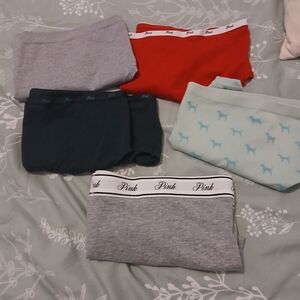 PINK Victoria's Secret Underwear Set - Red, Gray, Teal